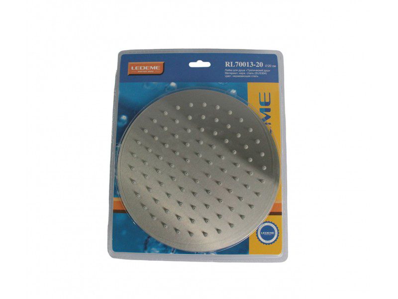 Верхняя лейка 20 см, тропический душ Ledeme L70013-20 — изображение 2