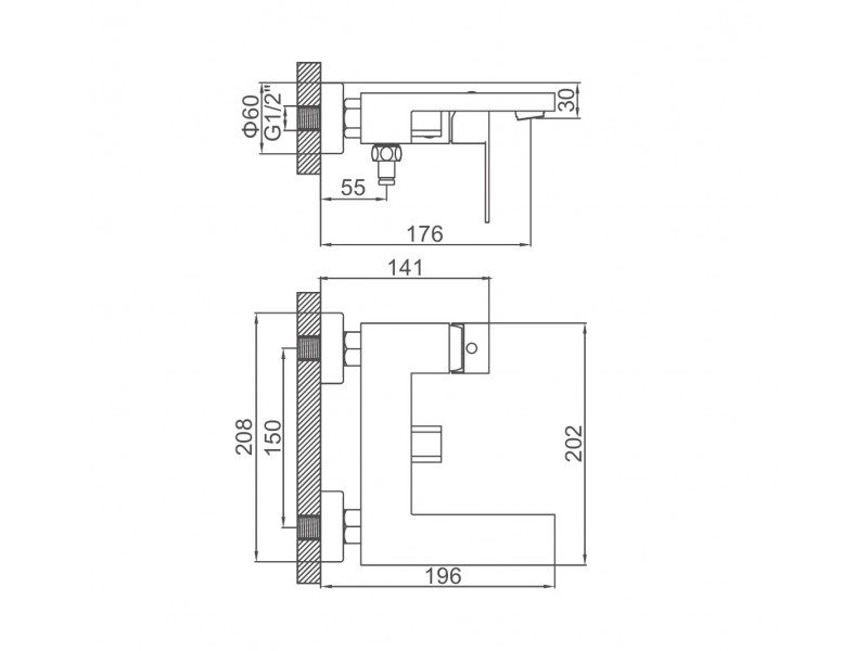 Смеситель для ванны Ledeme L73025 — изображение 2