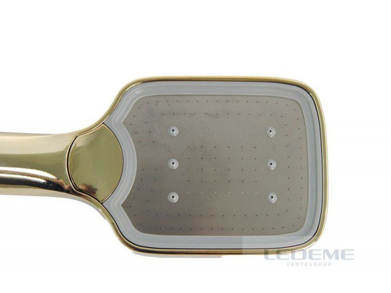 Лейка для душа 3-режимная Ledeme LD002G, золото — изображение 5