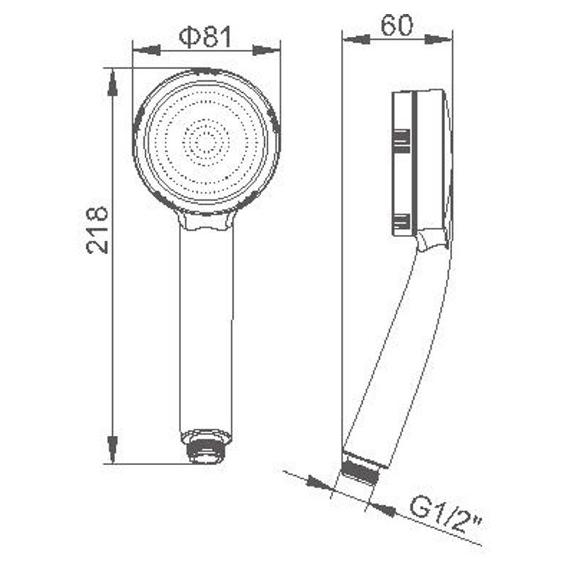 Лейка для душа 1-режимная Ledeme L22 — изображение 2
