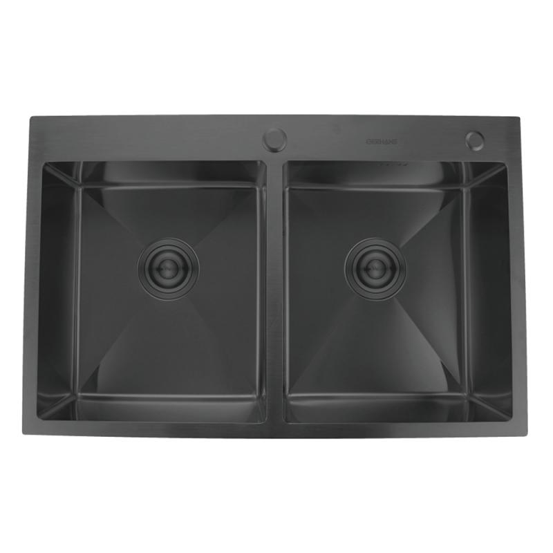 Кухонная мойка Gerhans K37850B-S, PVD-покрытие