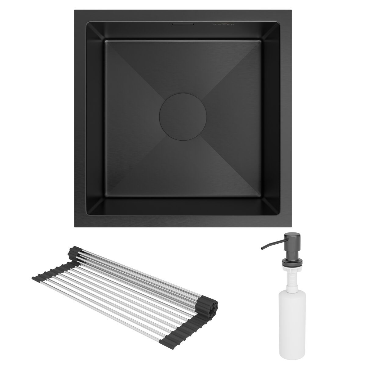 Кухонная мойка Roxen Uno 560210-44B графит/матовая — изображение 11