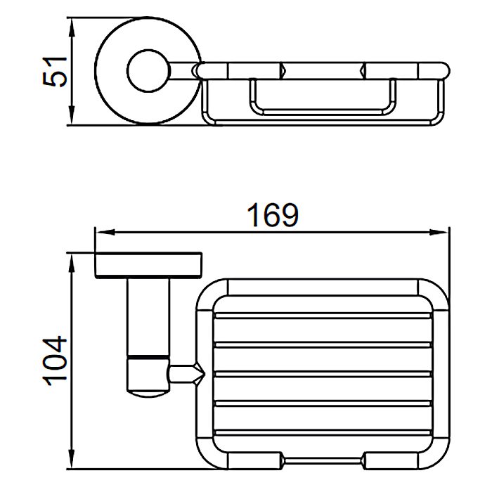 Мыльница Ledeme L71702-1, настенная — изображение 2