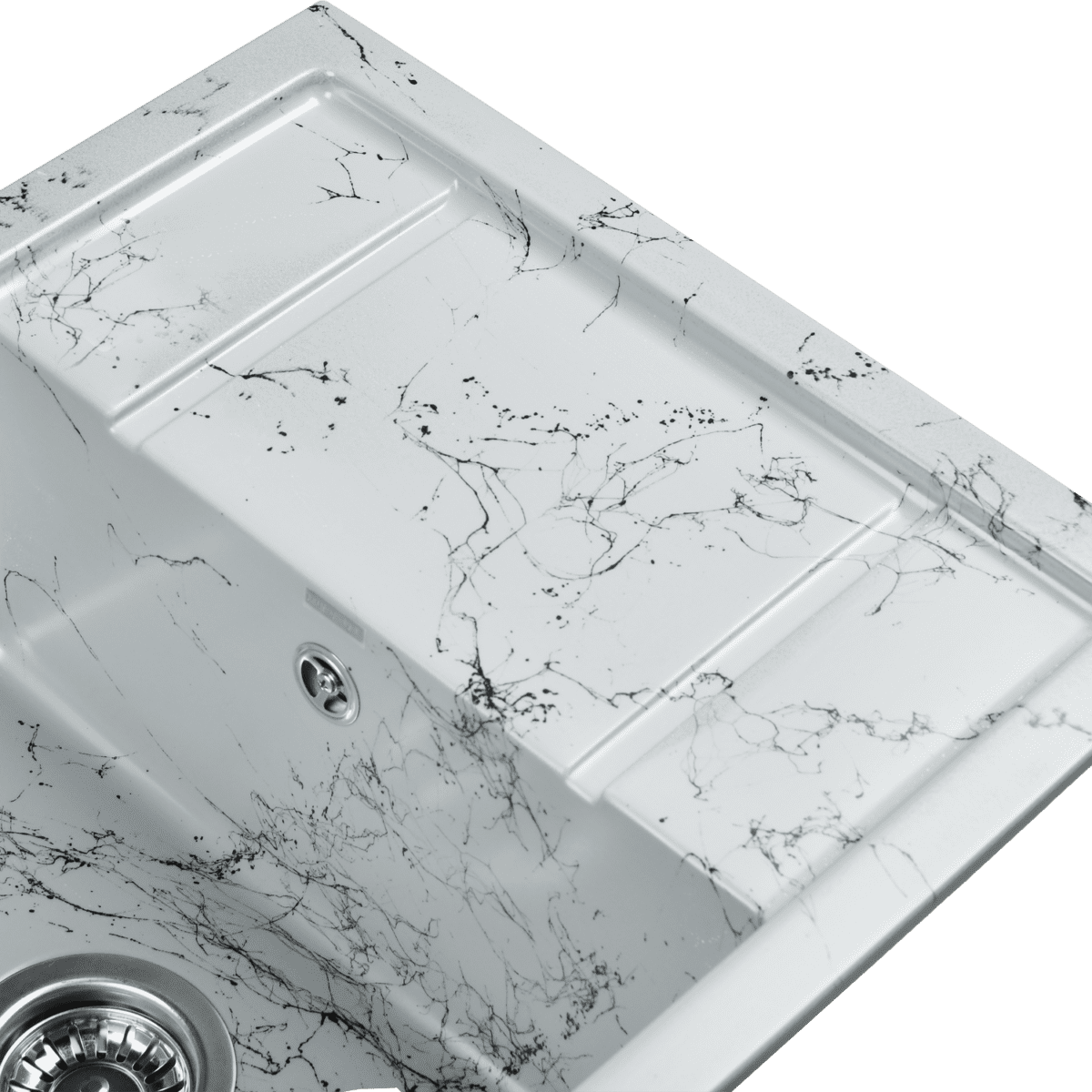 Кухонная мойка Wisent WB19-16, серо-чёрный — изображение 3