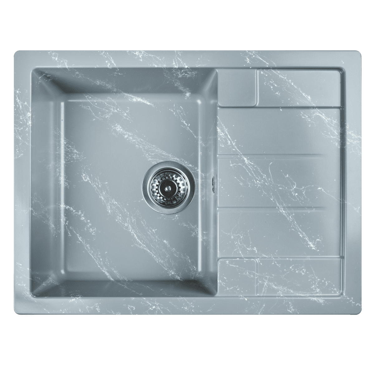 Кухонная мойка Wisent WB22-17, серо-белый