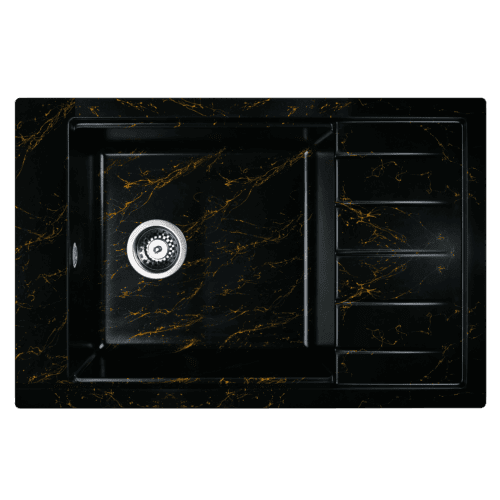 Кухонная мойка Wisent WB28-14, чёрно-золотой