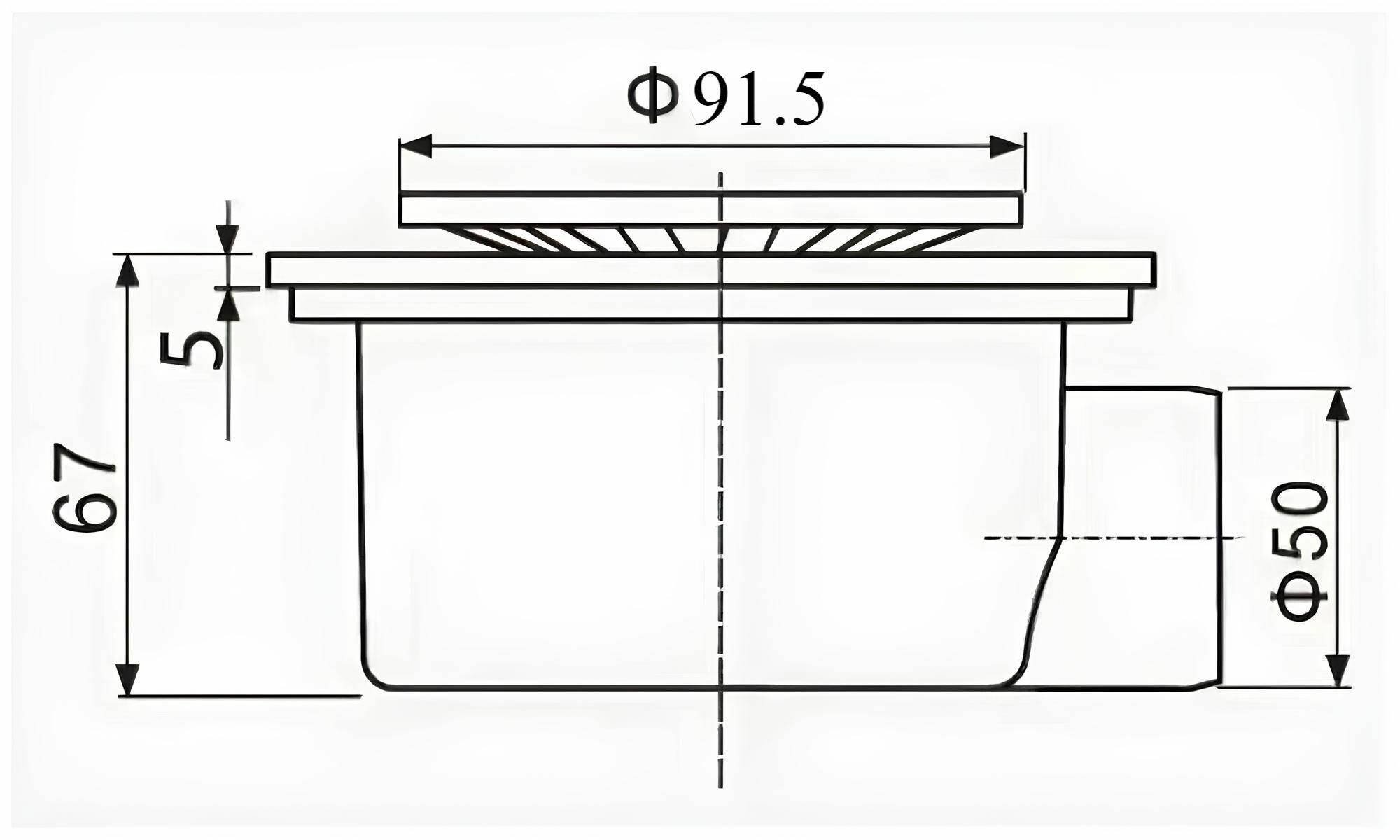 Трап для душа TIM BAD021502 точечный, "перфорация" — изображение 5