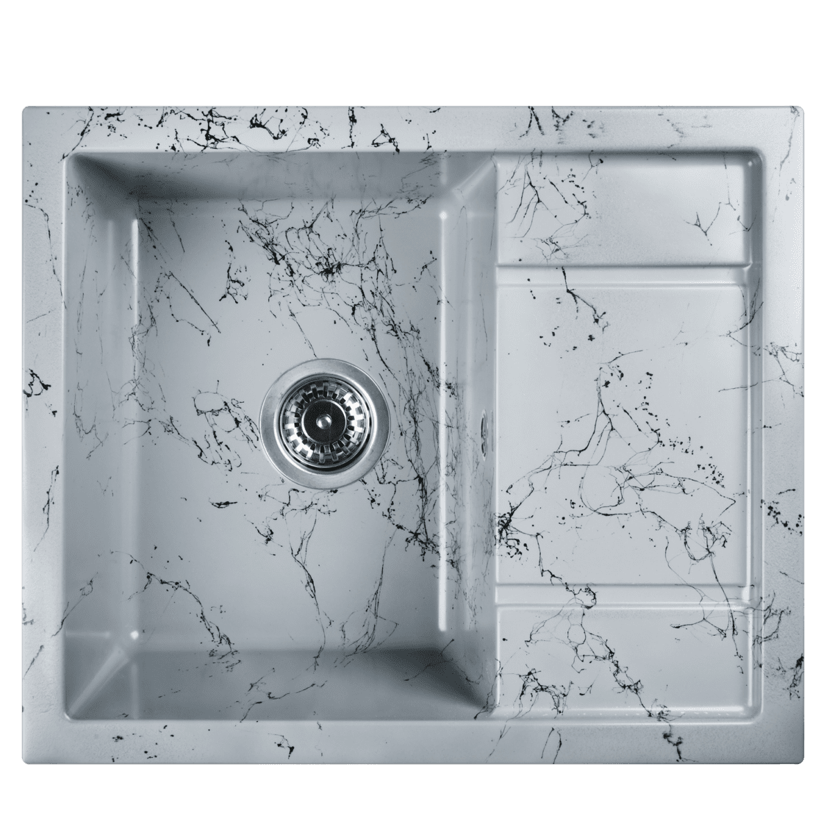 Кухонная мойка Wisent WB19-16, серо-чёрный