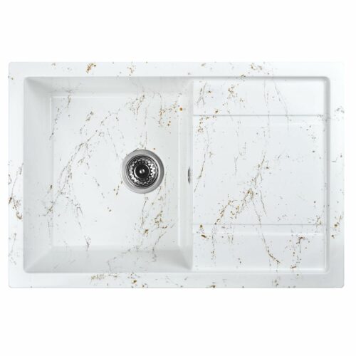 Кухонная мойка Wisent WB27-13, бело-золотой