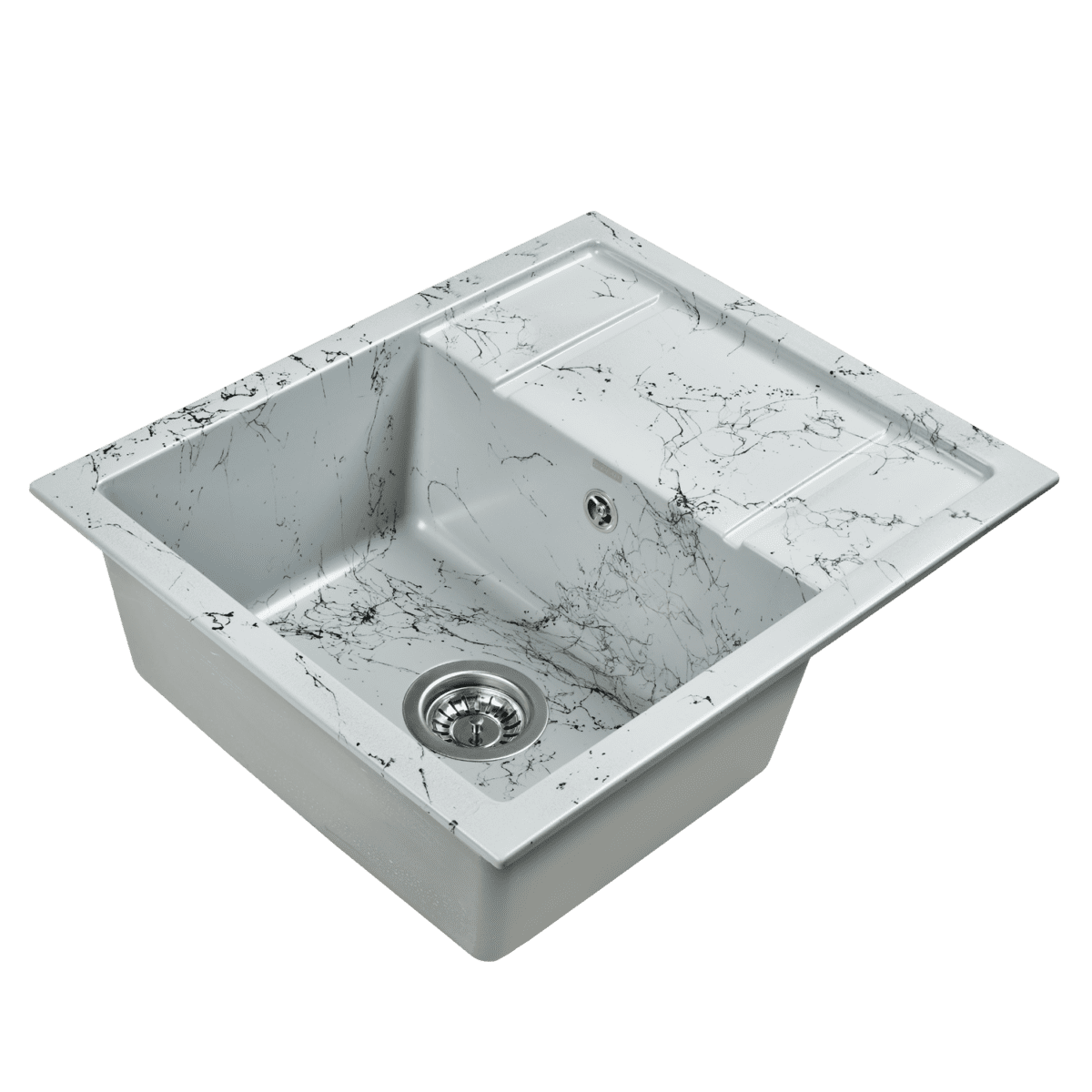 Кухонная мойка Wisent WB19-16, серо-чёрный — изображение 2