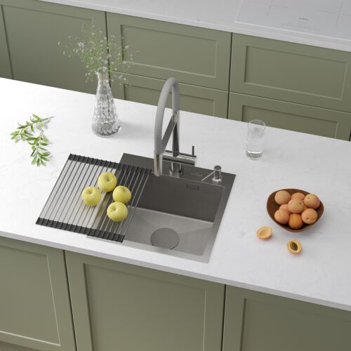 Кухонная мойка Roxen Simple 560220-45 сатин/матовая