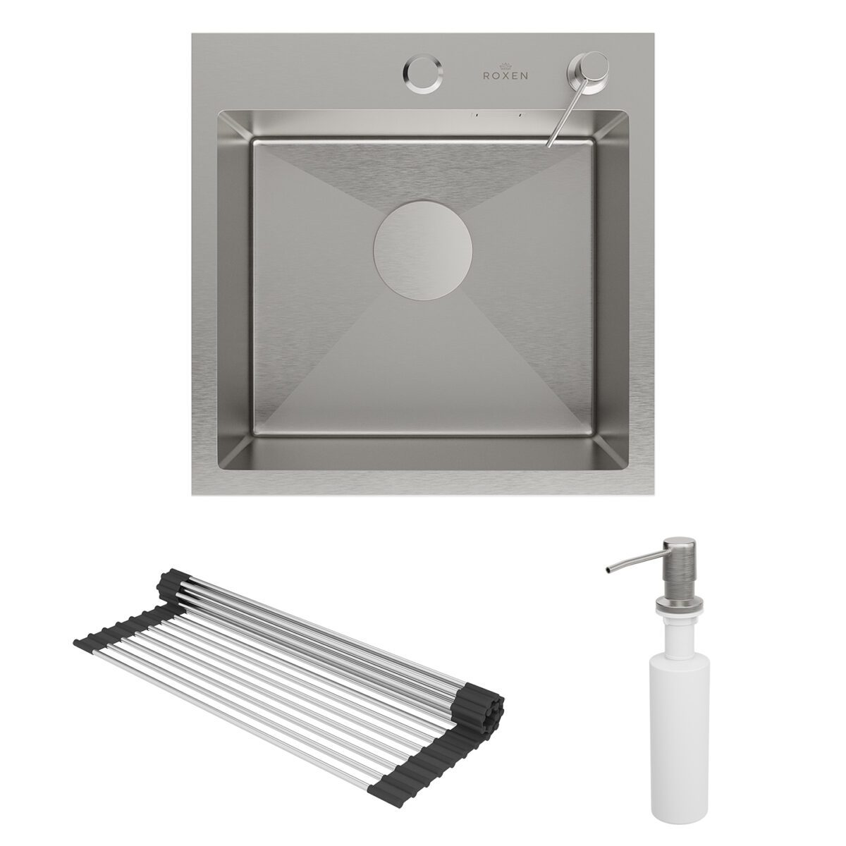 Кухонная мойка Roxen Simple 560220-45 сатин/матовая — изображение 19