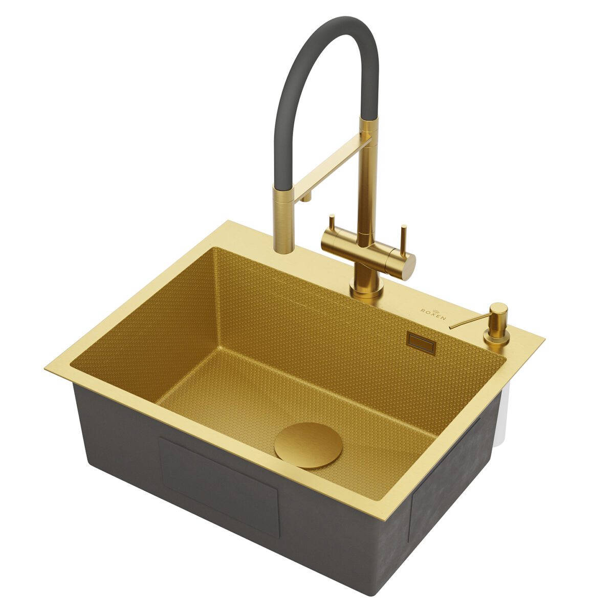 Кухонная мойка Roxen Snake 560220-60-GS золото/декорированная — изображение 3