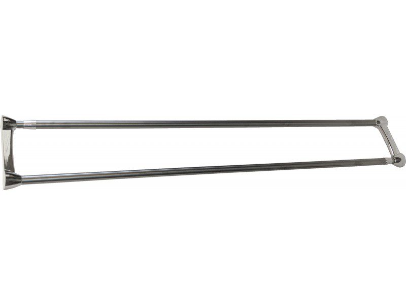 Карниз для шторки и полотенец Savol SK-8025A, 125-225 см, хром
