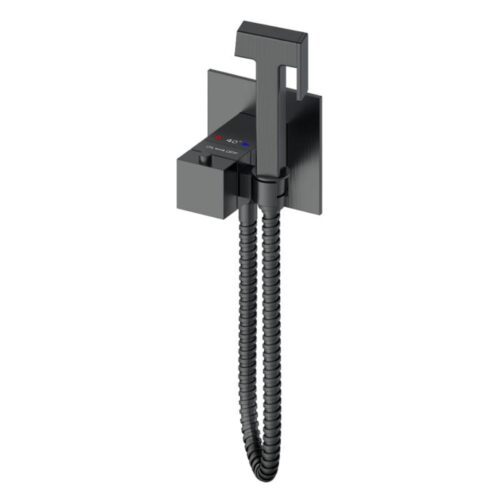 Термостатический смеситель для гигиенического душа GERHANS K15383D, оружейная сталь