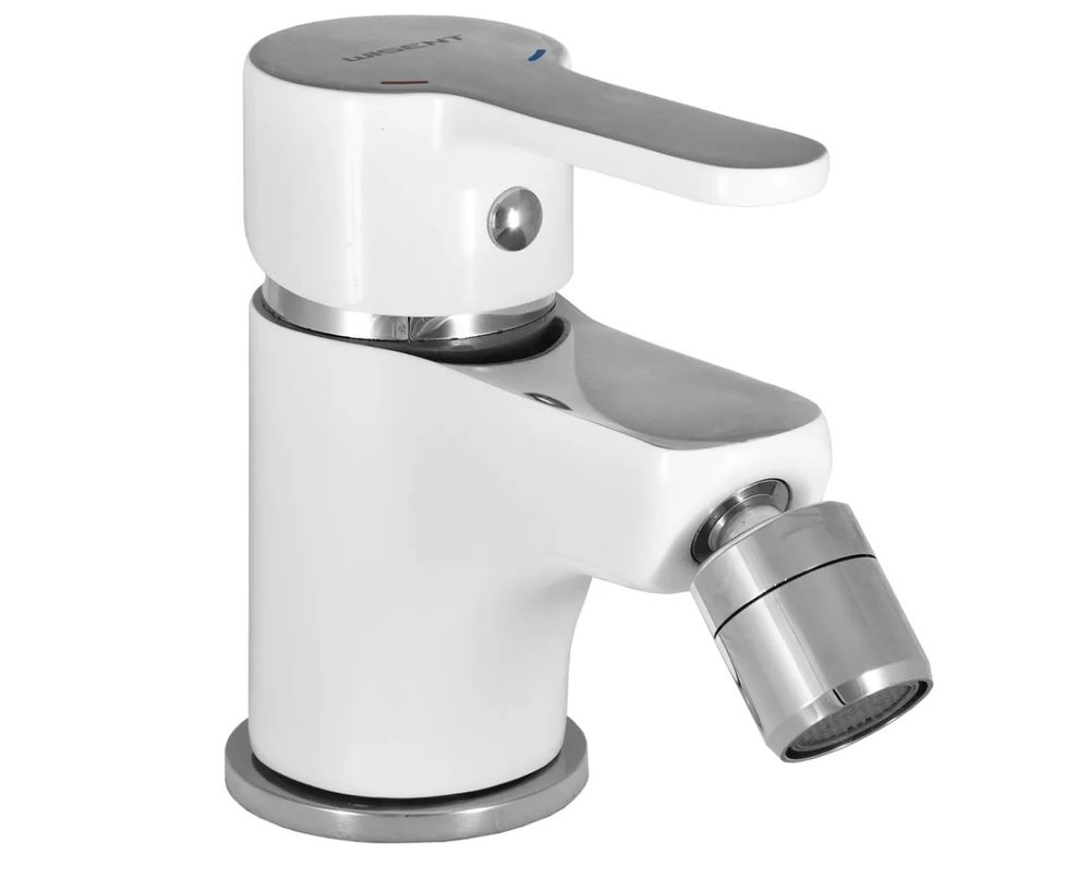 Смеситель для биде Wisent WG5003W, белый/хром