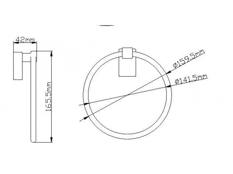 Держатель полотенца Wisent WP2604, "кольцо" — изображение 2