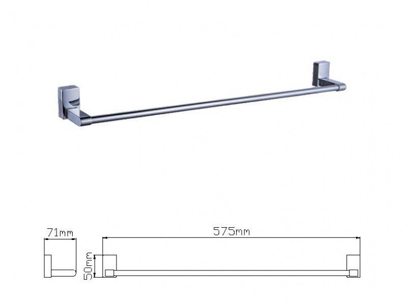 Держатель полотенца Wisent WP2701, рейлинг — изображение 2