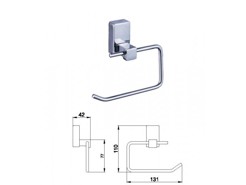 Держатель туалетной бумаги Wisent WP2703-2 — изображение 2