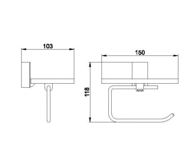 Держатель туалетной бумаги Wisent WP2703-4 — изображение 2