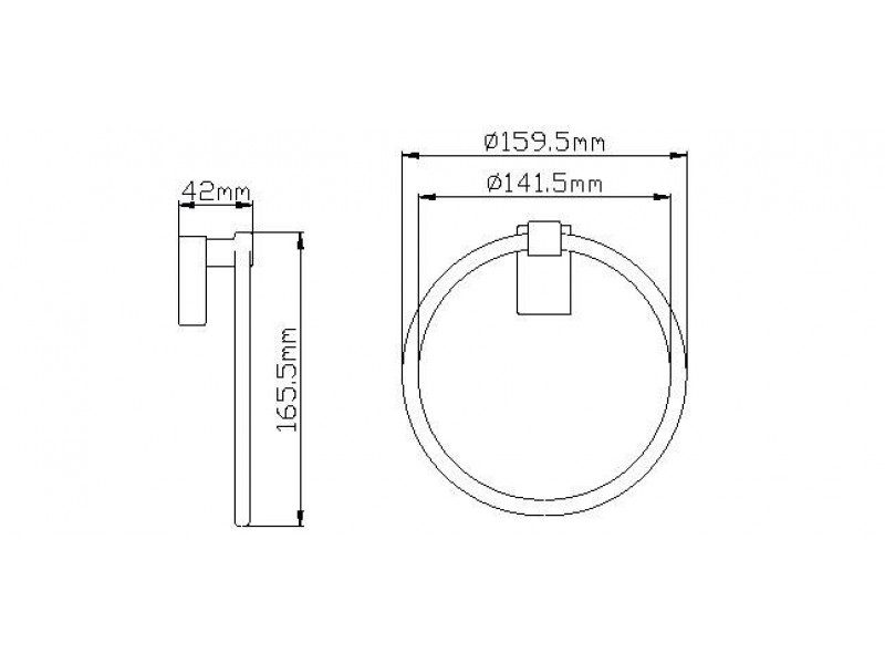 Держатель полотенца Wisent WP2704, "кольцо" — изображение 4