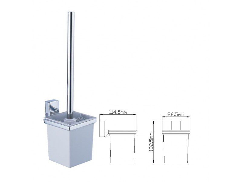 Ёршик для унитаза Wisent WP2710, настенный — изображение 3