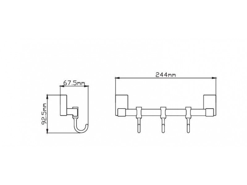 Планка с крючками Wisent WP2715-3 — изображение 2