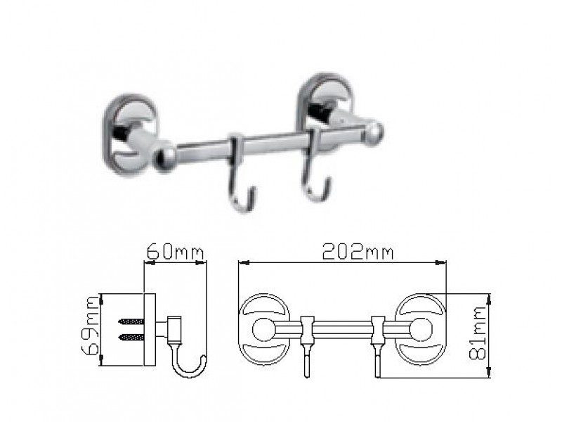Планка с крючками Wisent WP2815-2 — изображение 2