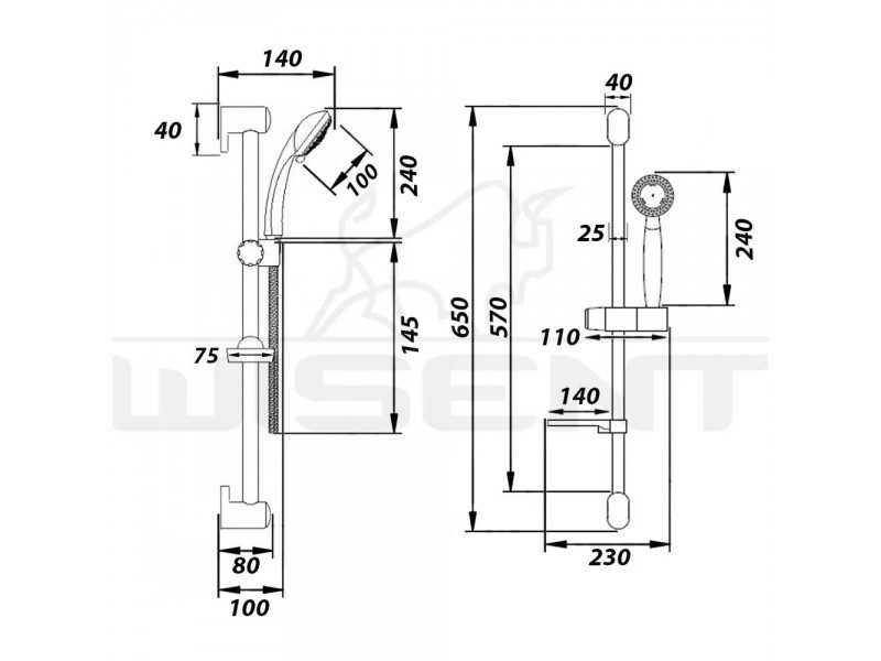 Душевая стойка Wisent WP8028 — изображение 5