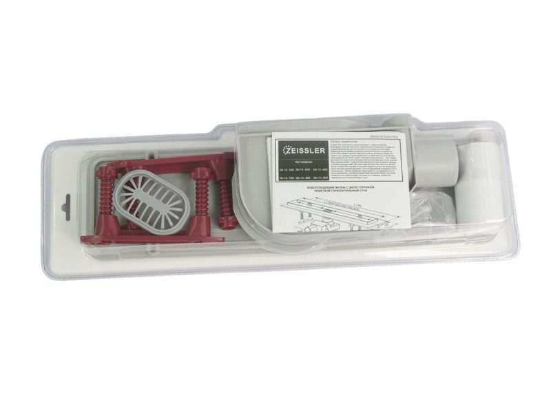 Трап для душа Zeissler Zst.1122.7002 линейный, с решеткой "Волна", 70 см — изображение 4