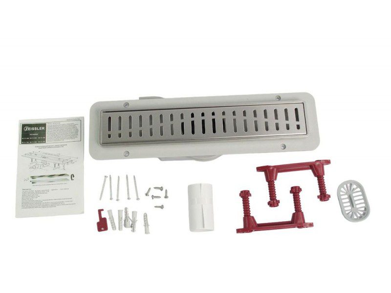 Трап для душа Zeissler Zst.1122.7002 линейный, с решеткой "Волна", 70 см — изображение 3