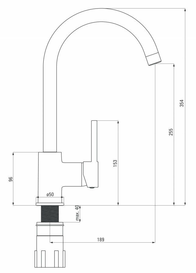 Cмеситель для кухни DEANTE NEMEZJA BEN 262M, графит — изображение 7