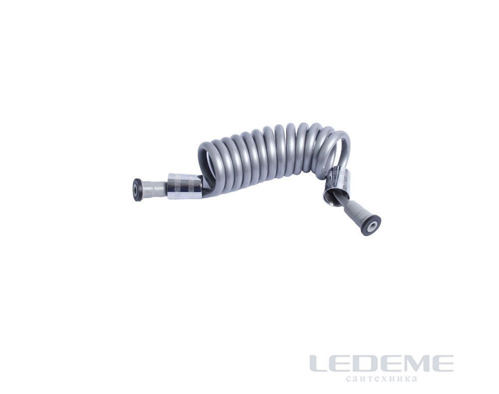 Шланг для гигиенической лейки 40-150 см Ledeme L44-2, серый — изображение 6