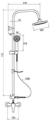 Душевая система DEANTE NEO JOKO NBJ 01RK — изображение 3