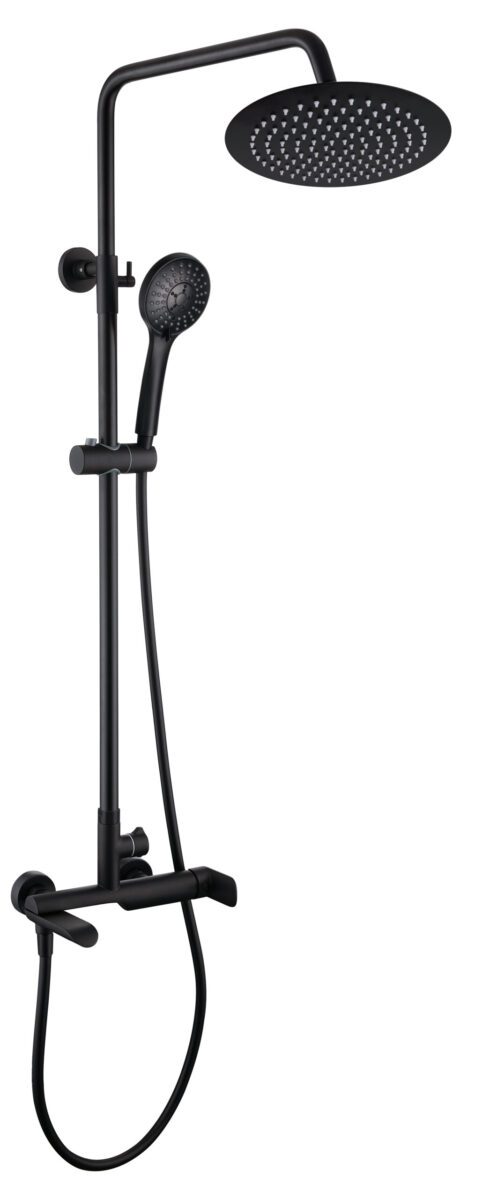 Душевая система Rubineta OLO(BK) + ULTRA-10(SW)(DW3/4) BK, 625123