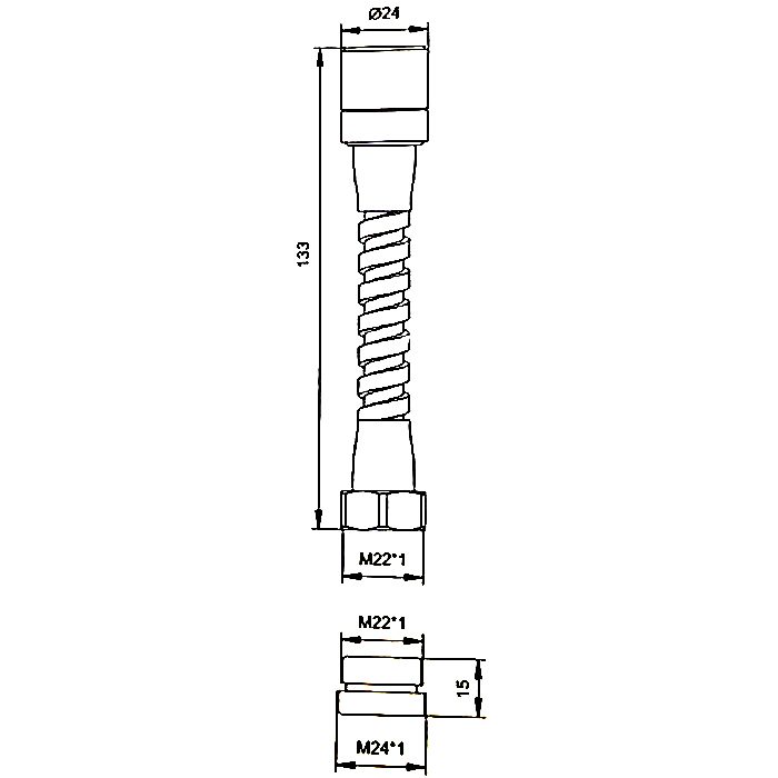 Аэратор с гибким удлинителем Ledeme LН602-1 — изображение 2