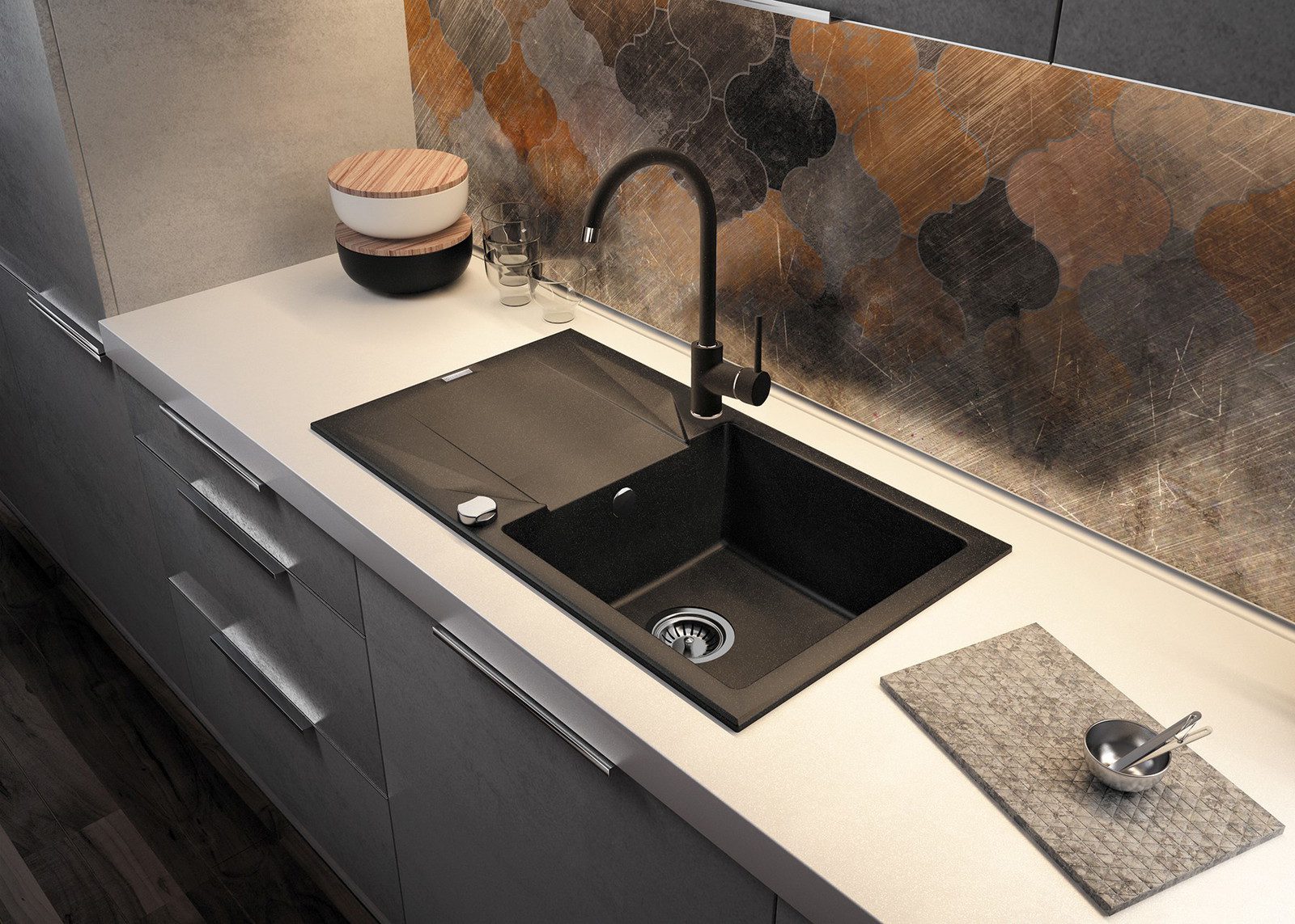 Cмеситель для кухни DEANTE NEMEZJA BEN 262M, графит — изображение 6