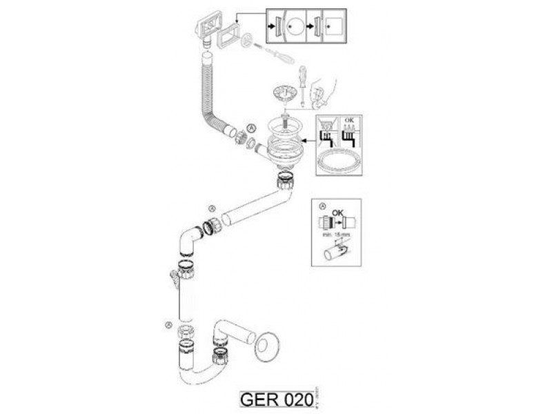 Сифон для кухонной мойки Wisent GER020 — изображение 8