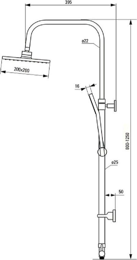 Душевая система Deante JOKO NBJ 051K — изображение 3