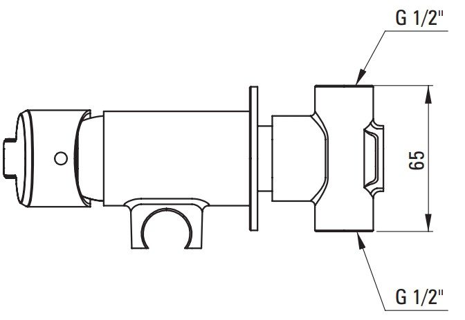 Смеситель скрытого монтажа для гигиенического душа DEANTE ARNIKA ZLOTO BQA R34M — изображение 4