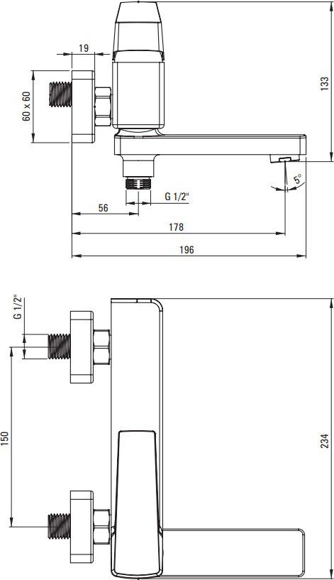 Смеситель для ванны DEANTE BLUR BQL 012M — изображение 3