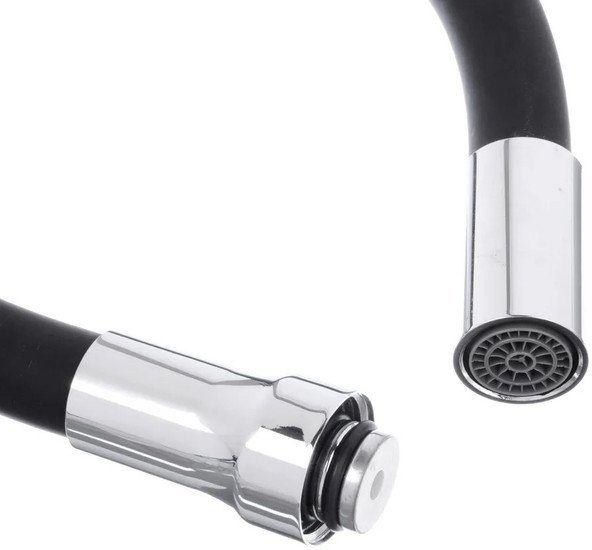 Гибкий излив для кухонного смесителя TIM C-L50-02BK, чёрный — изображение 2