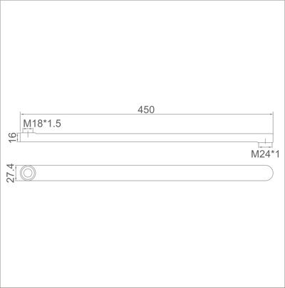 Излив смесителя для ванны и душа Ledeme L45F — изображение 2