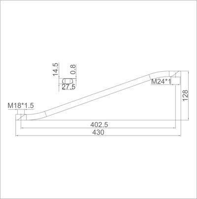 Излив смесителя для ванны и душа Ledeme L45S — изображение 2