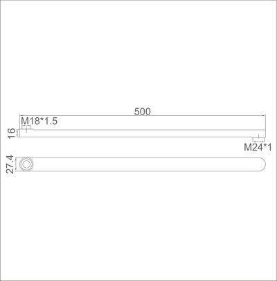 Излив смесителя для ванны и душа Ledeme L50F — изображение 2