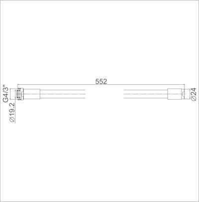 Гибкий излив для кухонного смесителя Ledeme L7503-2, чёрный — изображение 2