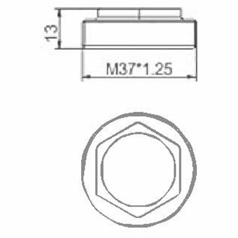 Гайка под 35мм-картридж смесителя Ledeme LH201 — изображение 2