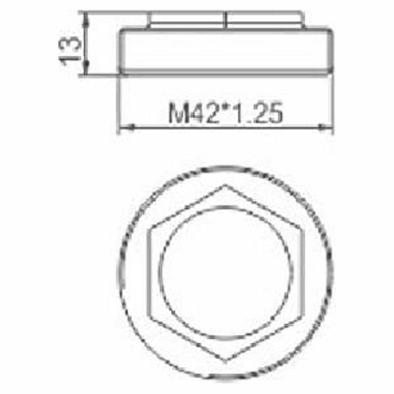 Гайка под 40мм-картридж смесителя Ledeme LH202 — изображение 2