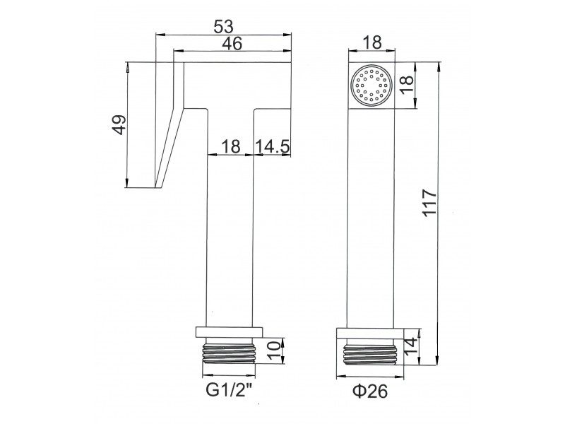 Гигиеническая лейка Ledeme M35-1 — изображение 2