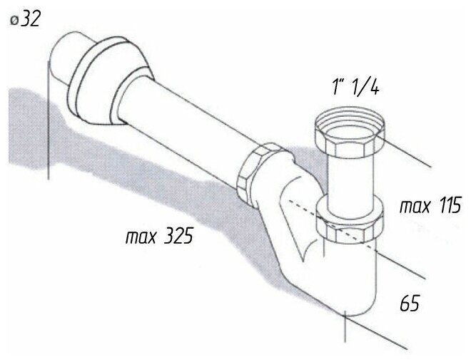 Сифон для биде TIM BAS0701B — изображение 2